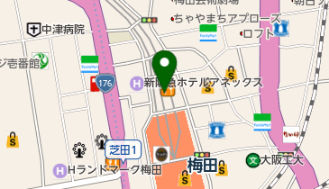 サバ6製麺所 阪急梅田店の地図画像