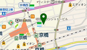 個室と地鶏和食 蔵介 京橋店の地図画像