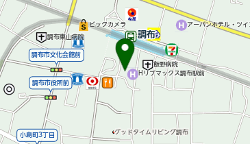 快活CLUB(クラブ) 調布南口店の地図画像