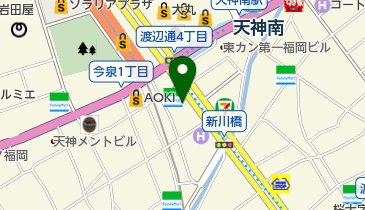 学びのカフェ天神の地図画像