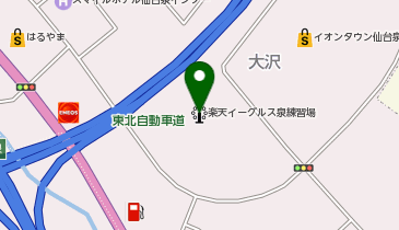 ウェルファムフーズ森林どりスタジアム泉(楽天イーグルス泉練習場)の地図画像