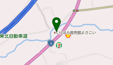 くりはら直売館よさこいの地図画像
