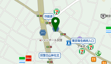 荻窪ルースターの地図画像