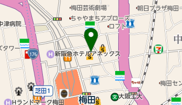 TRECENTI(トレセンテ) NU茶屋町店の地図画像