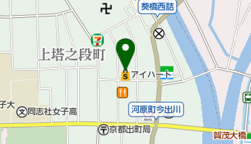 牛彩家アイハートキムラ 出町店の地図画像