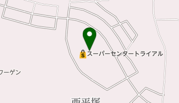 ブルースカイランドリー トライアルつくば学園都市店の地図画像