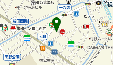 全室個室 じぶんどき 横浜店の地図画像