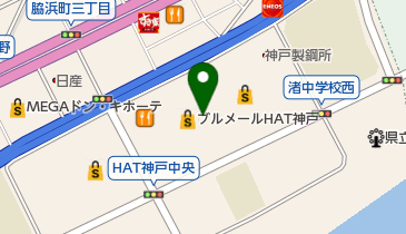 ニトリ デコホーム ブルメールHAT神戸店の地図画像