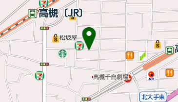 駿河屋高槻店の地図画像
