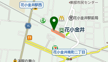 ブレッズカフェ花小金井駅店の地図画像