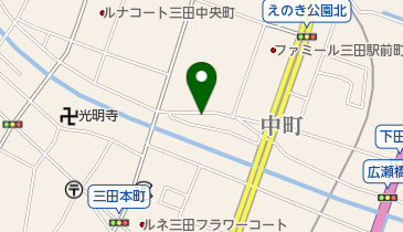 三田武道具店の地図画像