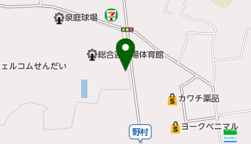 泉総合運動場の地図画像