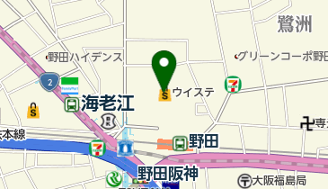 三田製麺所 阪神野田店の地図画像