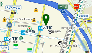 RRR otemachi Kobebeef&Wine(トリプルアールオオテマチ コウベビーフ アンド ワイン)の地図画像