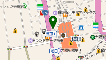 ヤマハミュージック ミュージックアベニュー梅田の地図画像