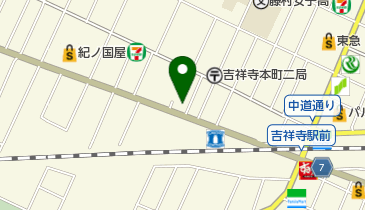 熱帯倶楽部 吉祥寺店の地図画像