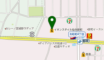 リブルマルシェ イオンスタイル仙台卸町店の地図画像