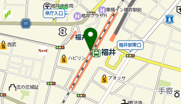 福井わらじ屋の地図画像