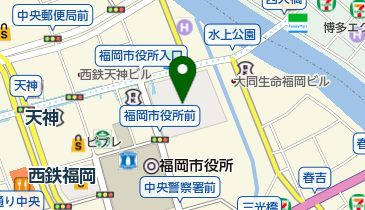 天麩羅処ひらお 天神アクロス福岡店の地図画像