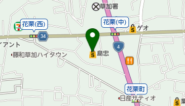 ダイソー 島忠草加店の地図画像