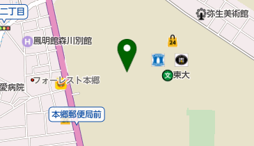 東京大学本郷キャンパス 法文1号館の地図画像