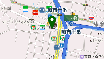 京樽 麻布十番の地図画像