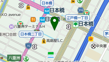 東京精肉弁当店 日本橋の地図画像