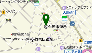 gogoro Go Station(ゴゴロ ゴー ステーション) 旧石垣市役所第二駐車場の地図画像