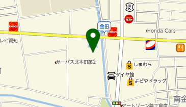 ホリデイスポーツクラブ 高知店の地図画像