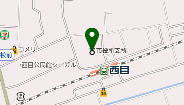 由利本荘市教育委員会 学校教育課の地図画像