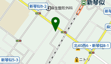 麺匠 新の地図画像