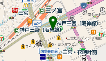 一心堂 神戸阪急店の地図画像