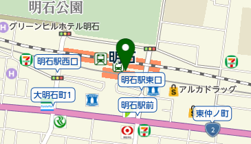 甲南チケット 山陽明石駅店の地図画像