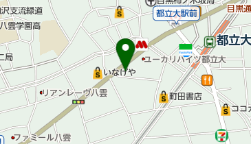 ダイアン都立大学店の地図画像