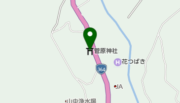 栢野菅原神社の地図画像