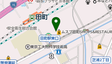 焼肉トラジ 田町店の地図画像