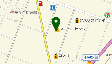 ブルースカイランドリー スーパーサンシ河芸店の地図画像