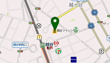 薬樹薬局 越谷ツインシティ店の地図画像