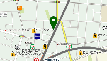 アキノスキャビン 自由が丘ひかり街店の地図画像
