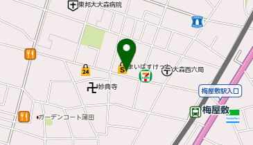 から揚げの天才 梅屋敷店の地図画像