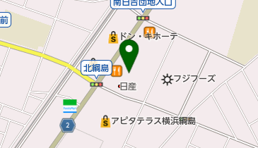 神奈川日産 港北日吉店の地図画像