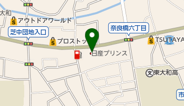 日産プリンス西東京 東大和店の地図画像