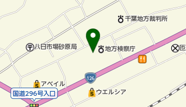 八日市場拘置支所の地図画像