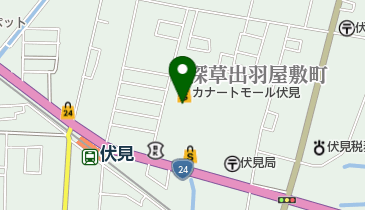 デイリーカナートイズミヤ 伏見店の地図画像