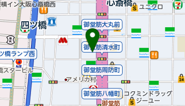 御堂筋献血ルーム CROSS CAFE(クロス カフェ)の地図画像