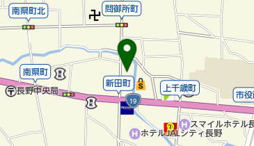 長野献血ルームの地図画像