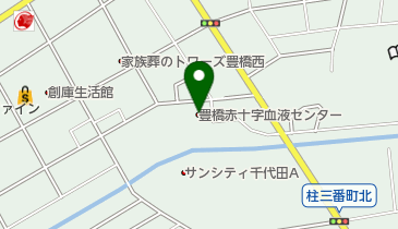 愛知県赤十字血液センター豊橋出張所の地図画像