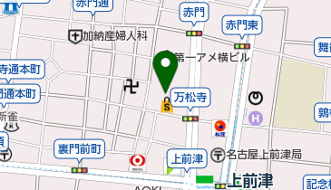 大須万松寺献血ルームの地図画像