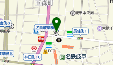 新岐阜献血ルームの地図画像