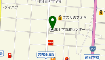 あかなべ献血ルームの地図画像